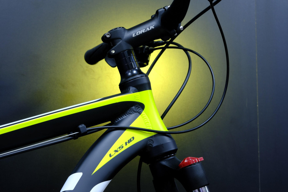 Lorak LX5 HD Матовый Чёрный/Жёлтый рама 21 (на рост 183-190)